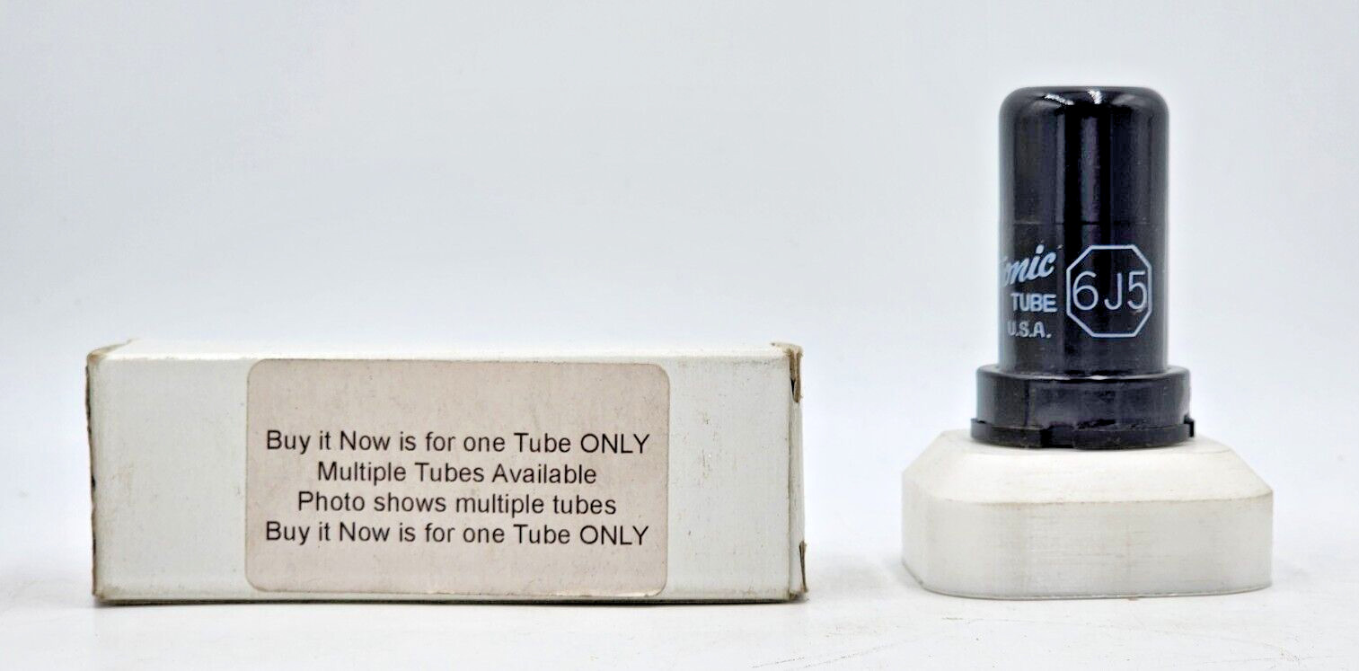 6J5 Tube New (New Old Stock) Test NEW 1 Year Warranty
