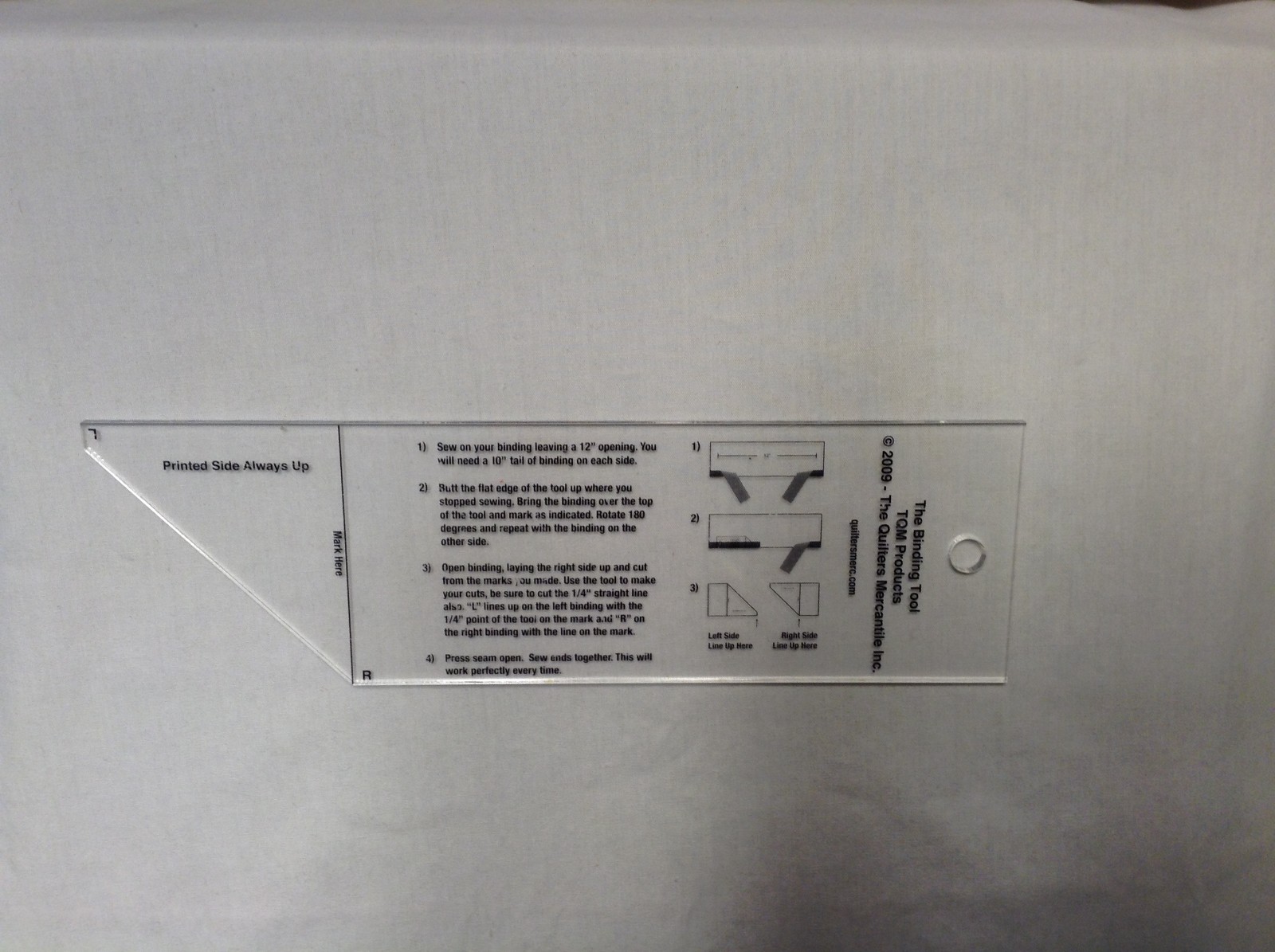 The Binding Tool – TQM Products copyright 2009