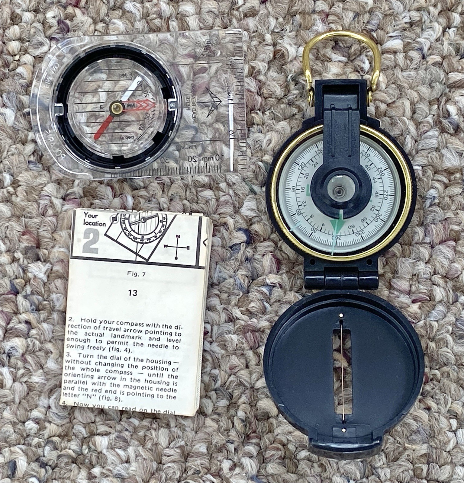 2 Silva Polaris & Lensatic Military Engineering Compass MLE / 15