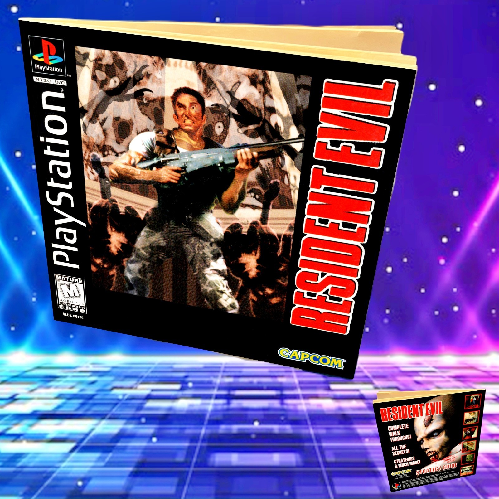 Replacement Manual for - Resident Evil - Sony PS1 Instruction Booklet