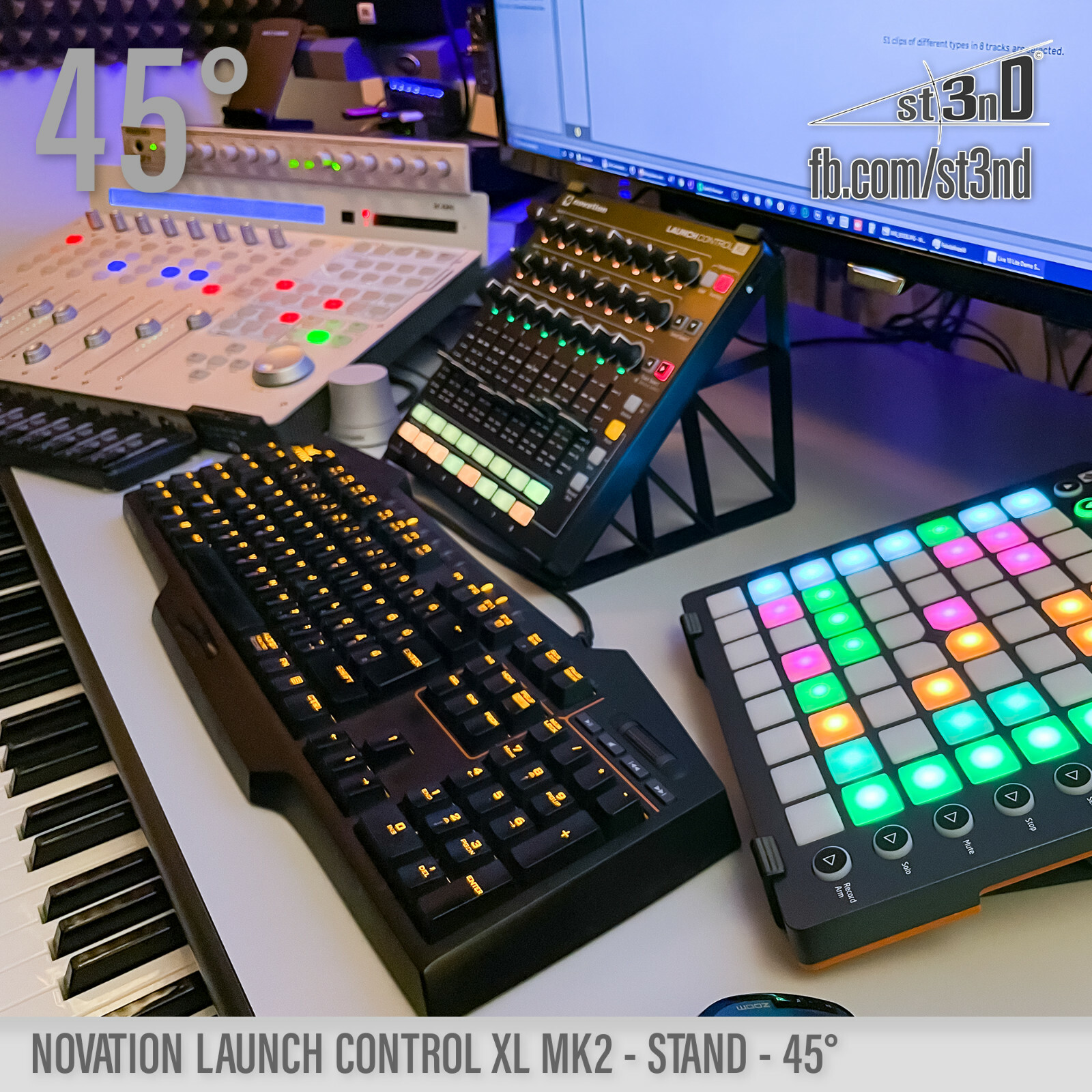 STAND for NOVATION LAUNCH CONTROL XL Mk2 - 45°