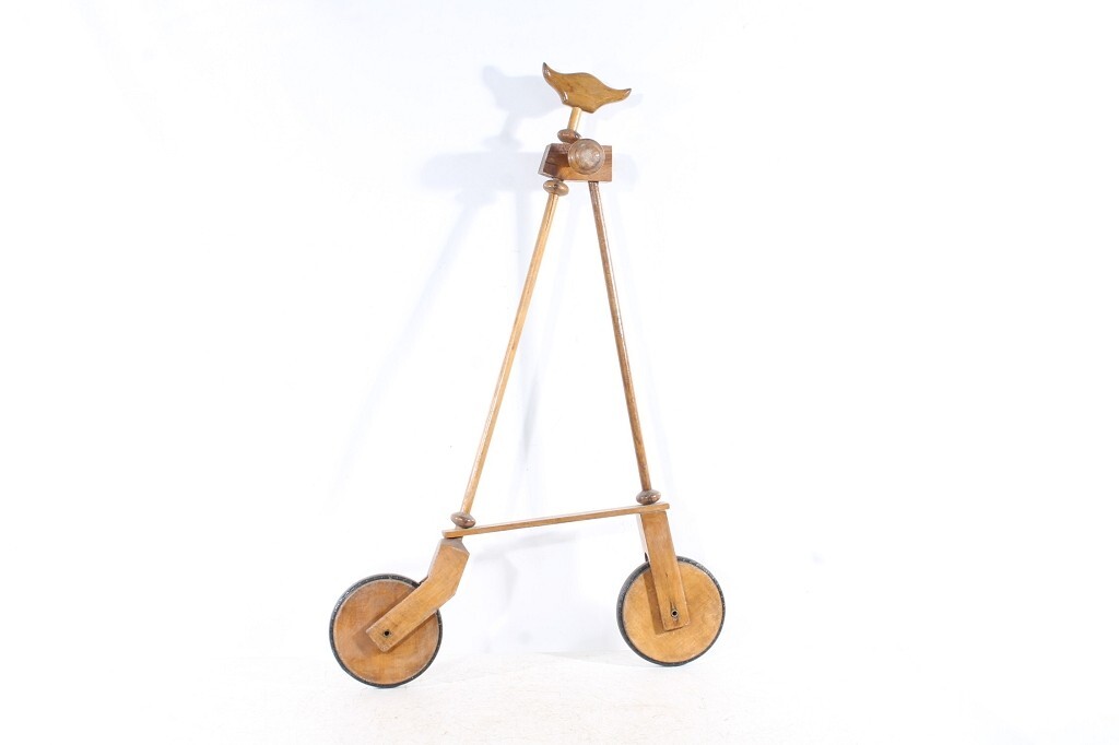 Age Walking Stick Stock With Rolls Wood Rollstock Carrier Assistant Vintage