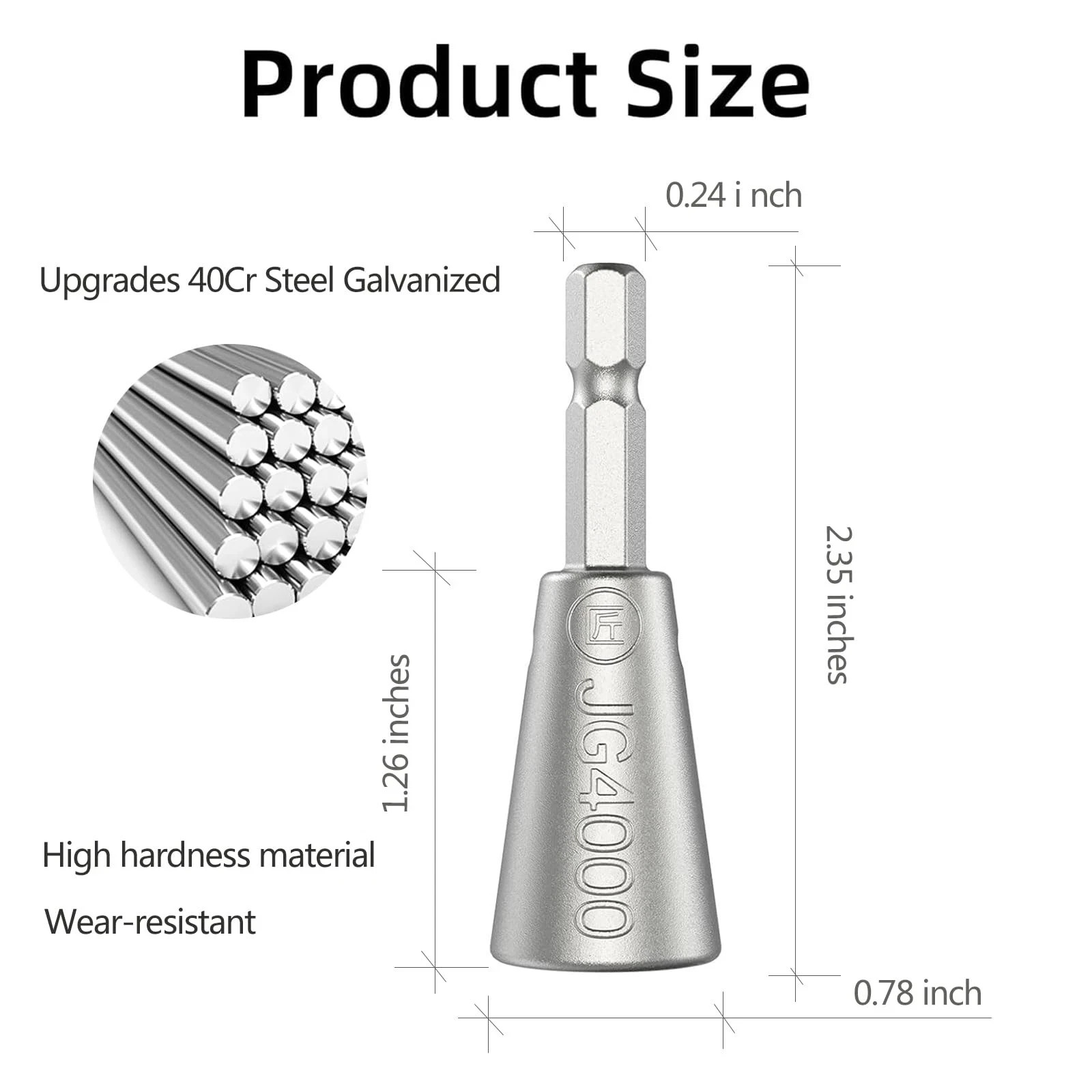 JG4000 2 Pack Wire Twisting Tool Cable Quick Twister for Electrical Power Drill