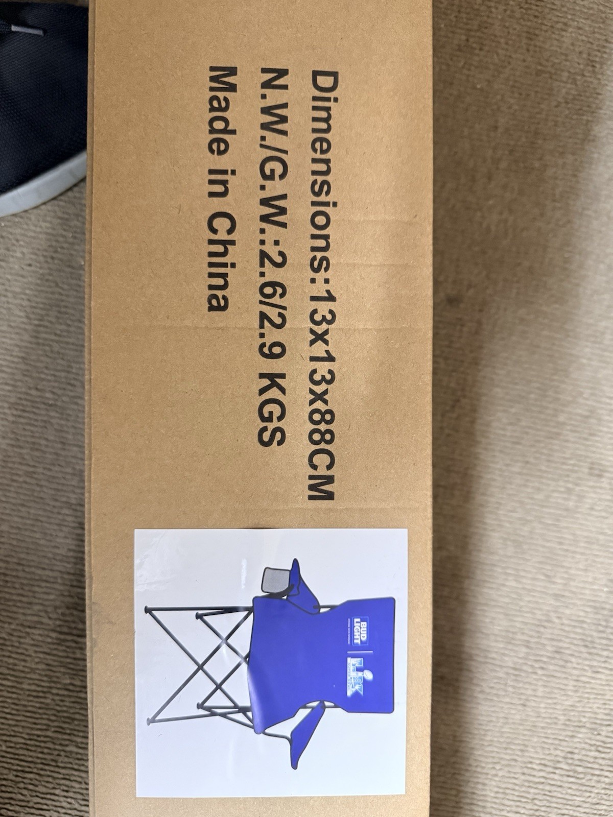 Bud Light NFL Foldable Tailgating / Camp Chairs - Royal Blue NIB