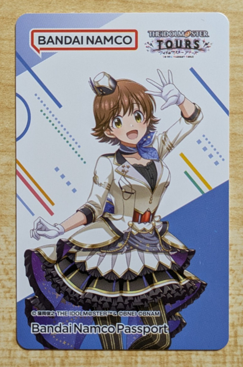 SHIPS FROM USA Bandai Namco BANAPASSPORT Card The Idolmaster Tours bana passport