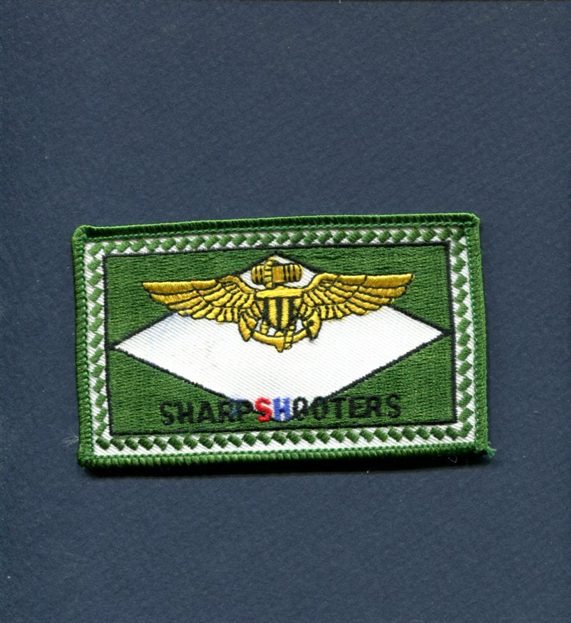 Original VMFAT-101 SHARPSHOOTERS Naval Aviator Wing Name Tag USMC Squadron Patch