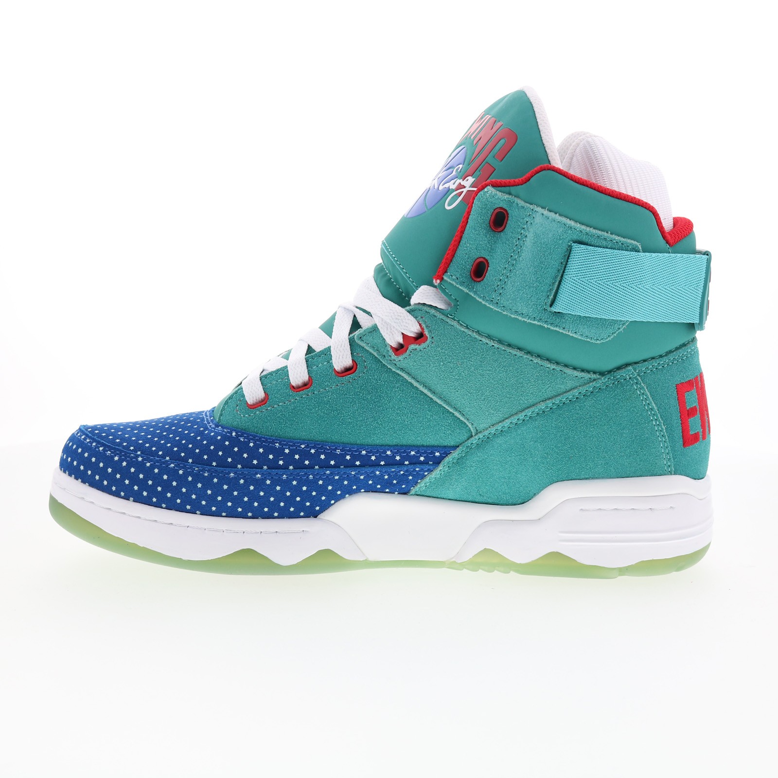 Ewing Athletics 33 HI All-Star Mens Blue Suede Lifestyle Sneakers Shoes