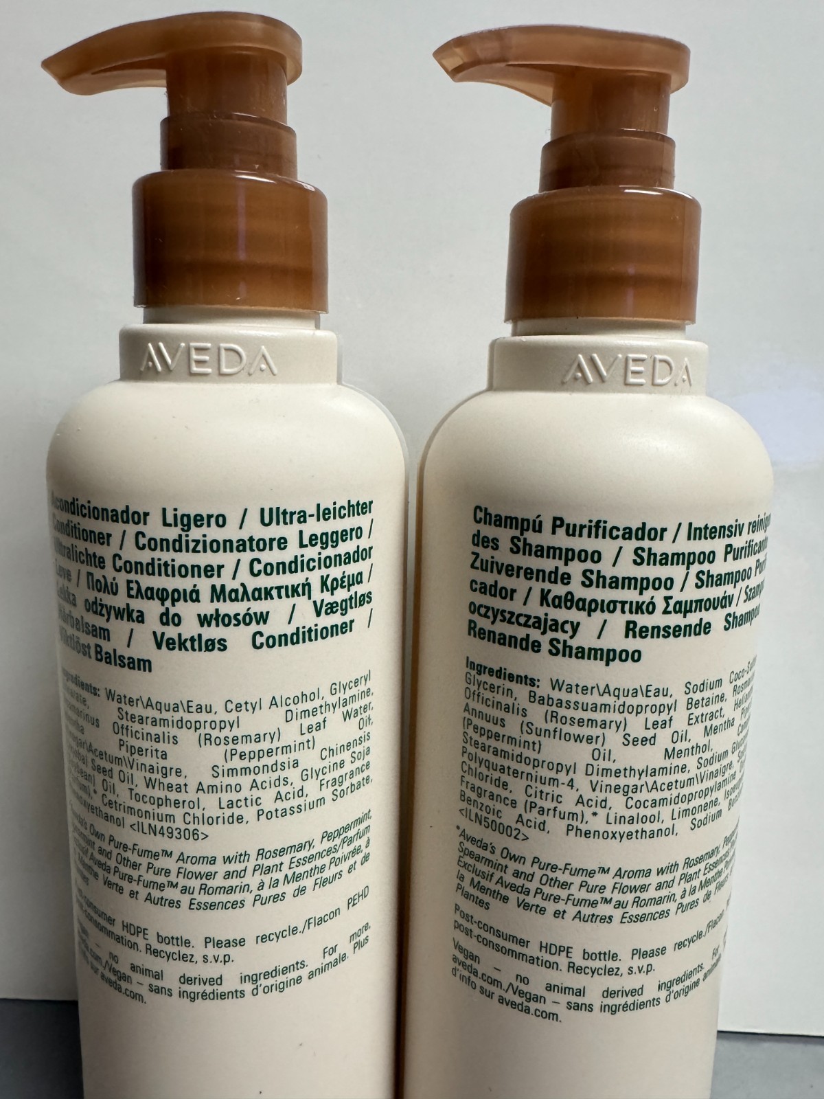 2 PACK Aveda Rosemary Mint Shampoo & Conditioner Set 12.2 oz each