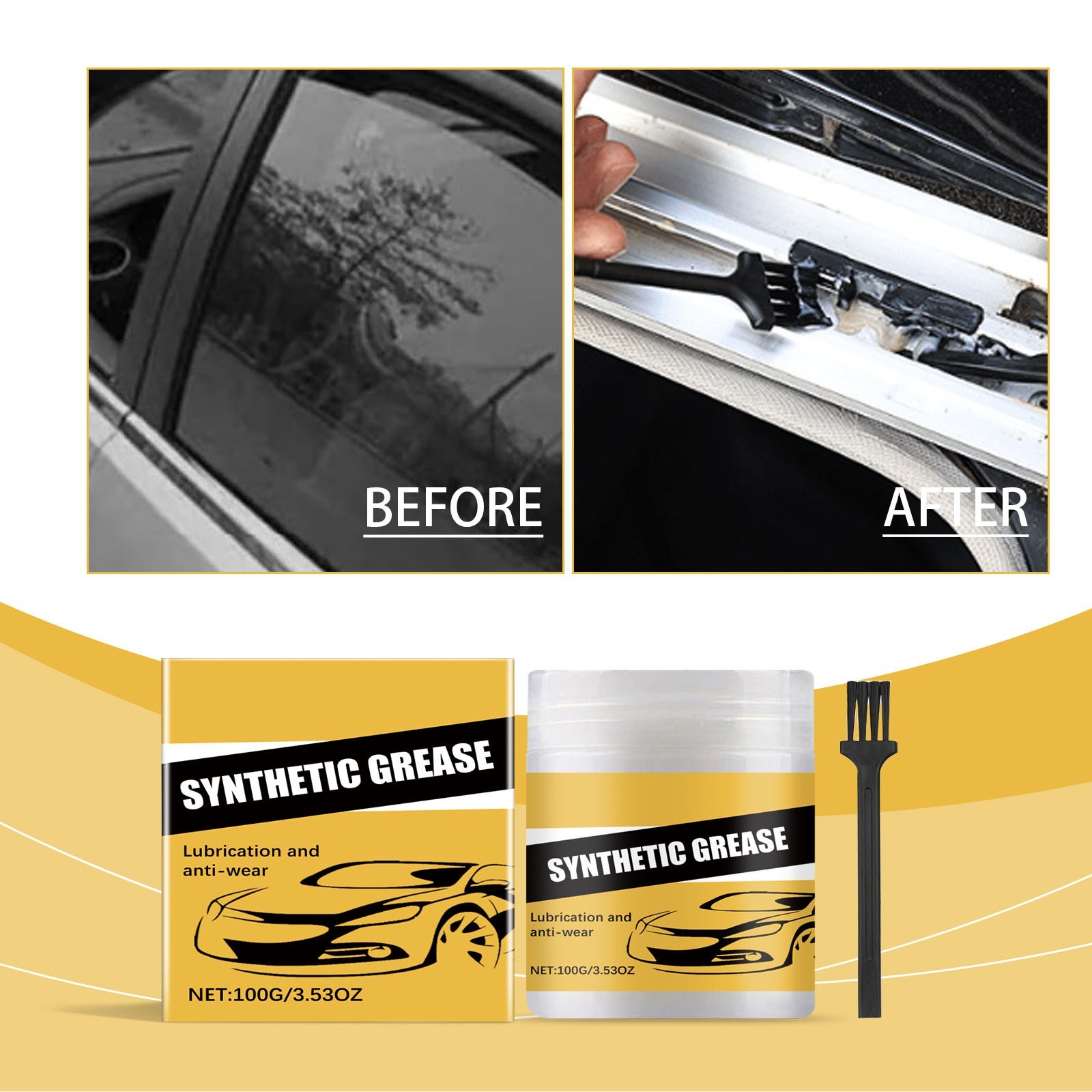 Heavy Duty Synthetic Multipurpose Lubricant Grease for Bearings Door Hinges