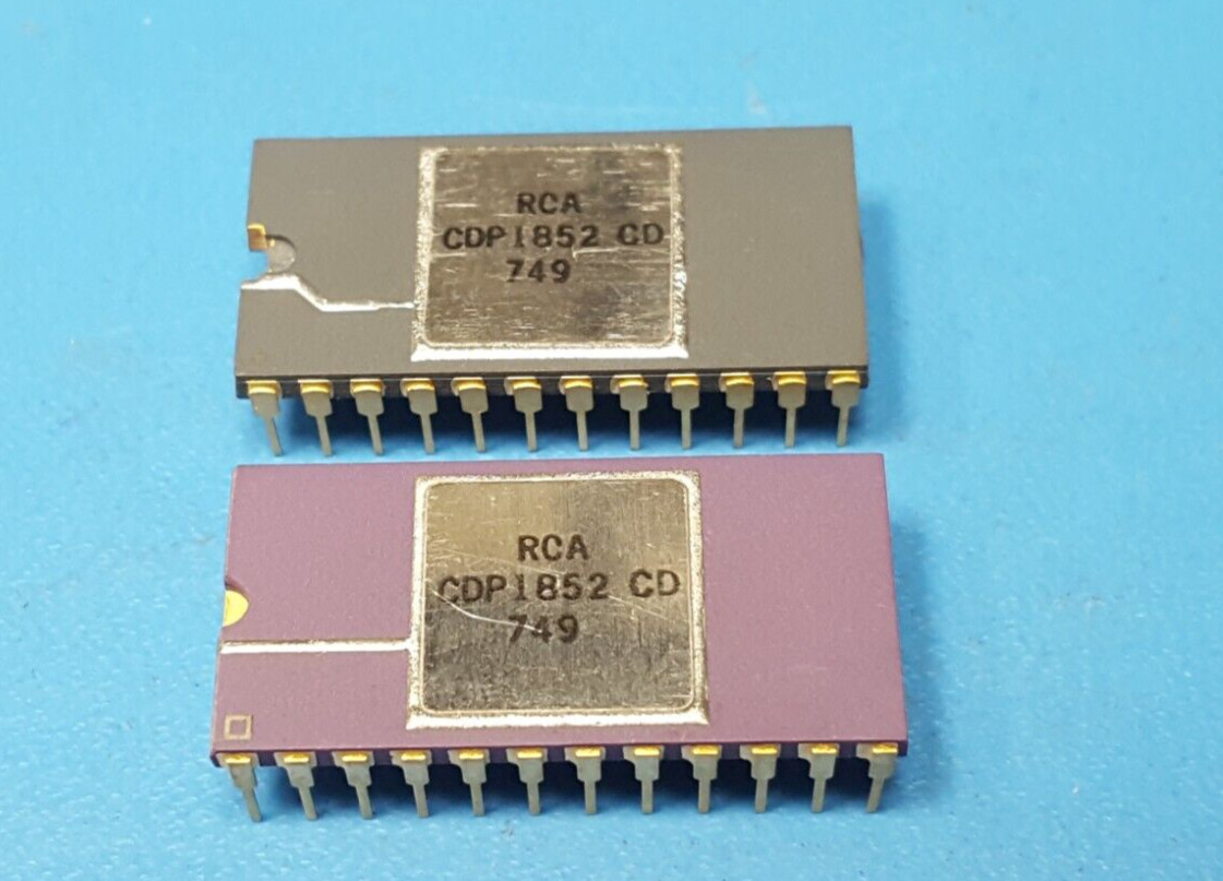 (1 pc) IC Parallel I/O Port, CDP1852CD, RCA, 8-Bit, 8 I/O, CMOS, CDIP24
