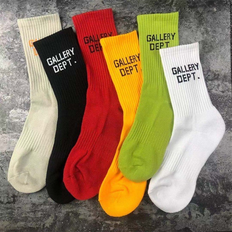 2 Pairs Mens Womens Crew Socks Gallery Comfort Breathable Causal Athletic Socks
