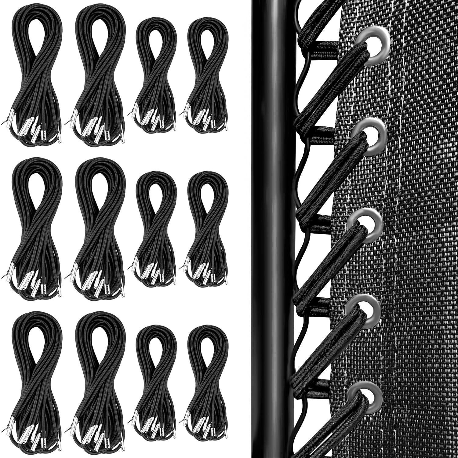 12 Cords Zero Chair Cord, Antigravity Chair ,Universal Repair Cord Kit for Re...