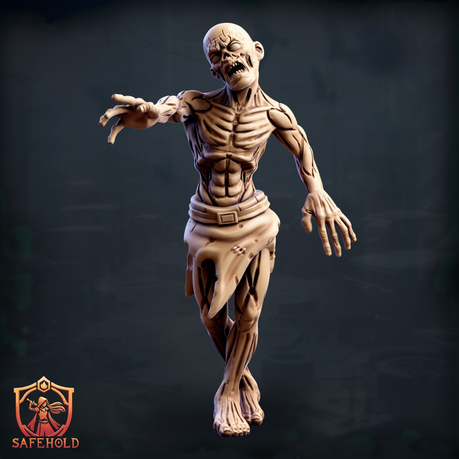 Zombie - Pose 13 | World in Ruins | Safehold | 32mm