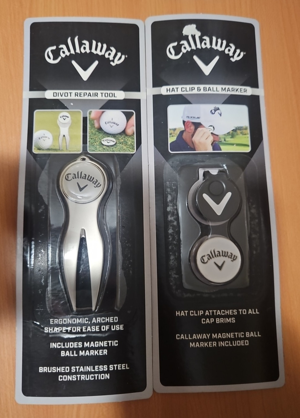 New Callaway Golf Divot Repair Tool Magnetic Ball Marker Hat Clip Fairway Nwt