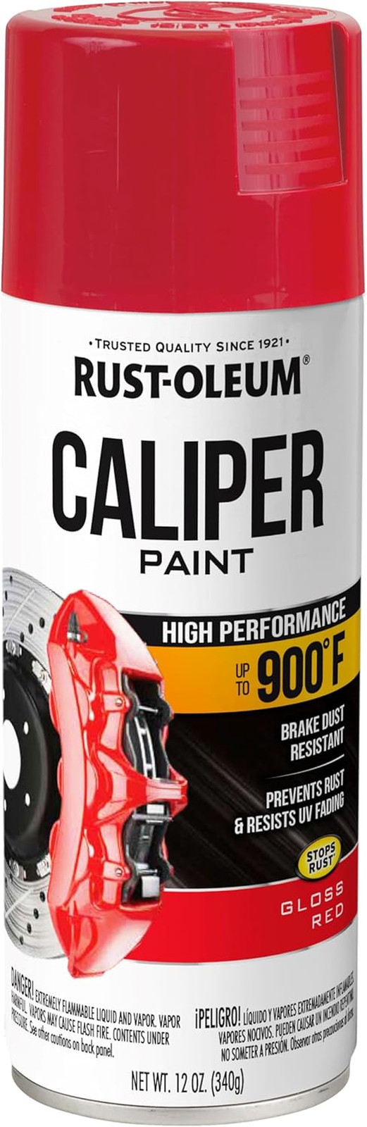 251591 Caliper Spray Paint, 12 Oz, Red