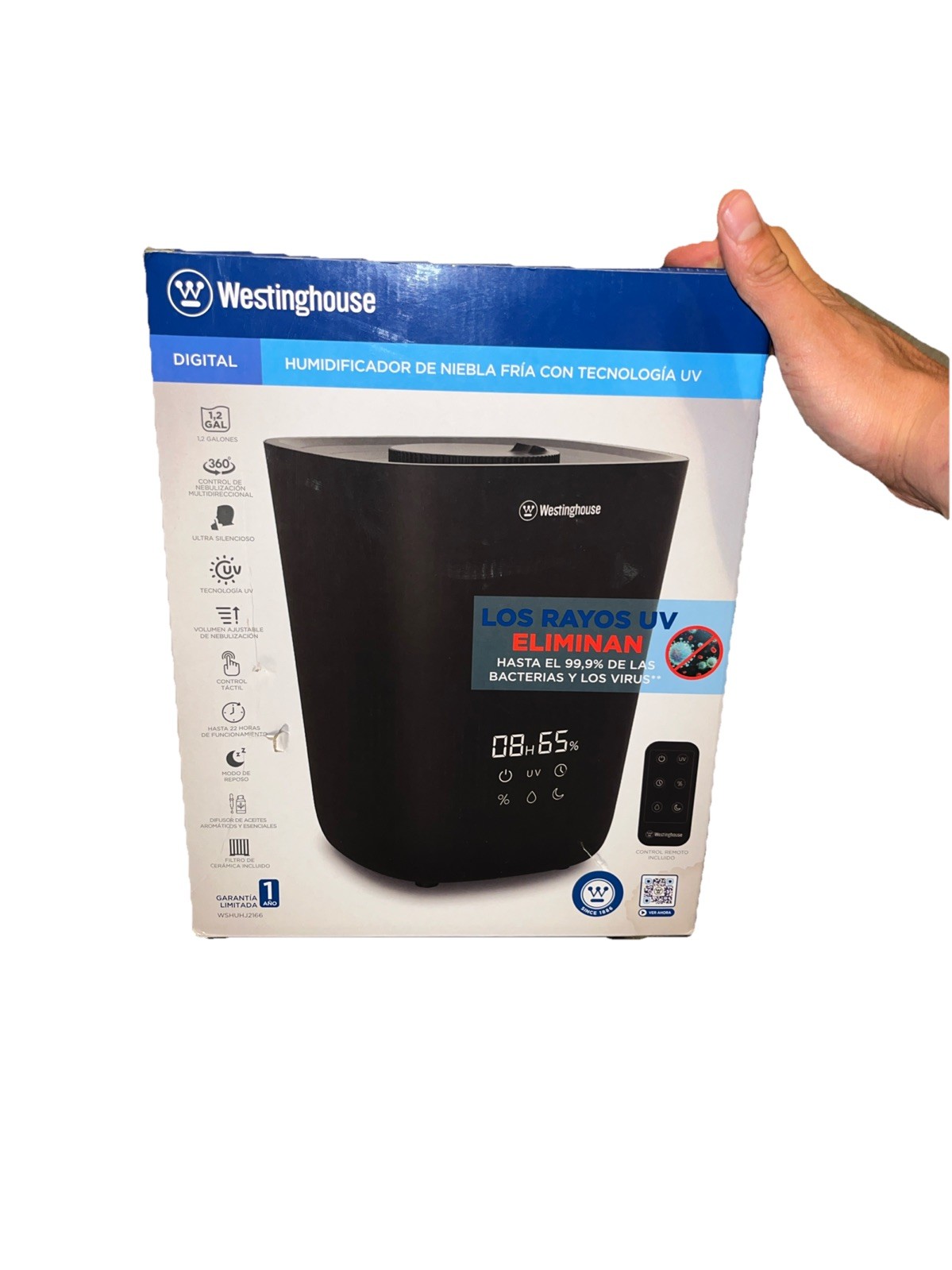 WESTINGHOUSE UV TECHNOLOGY COOL MIST HUMIDIFIER (J27002002)