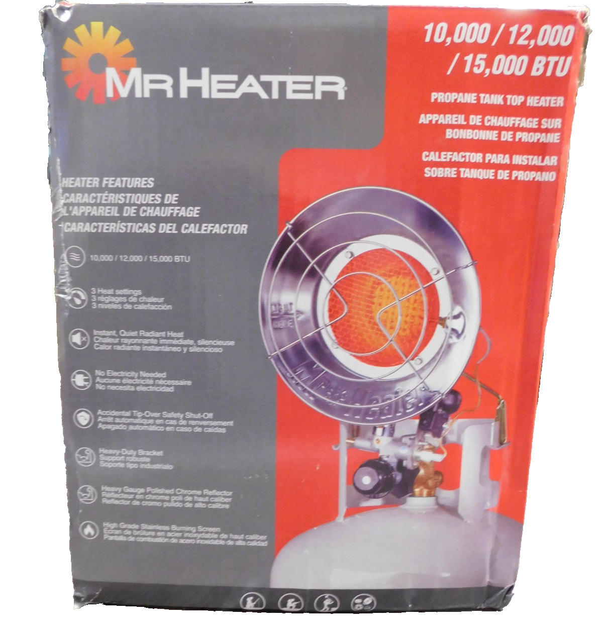 Mr Heater Propane Tank Top Heater 10,000/12,000/15,000 BTU , MH15T-Box Damage