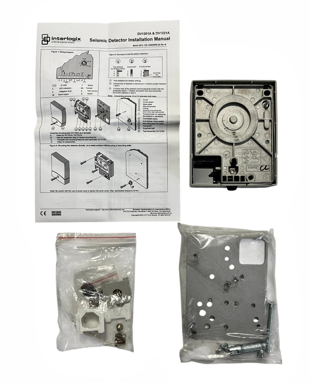 interlogix DV1201A Structural Seismic Vibration Detector