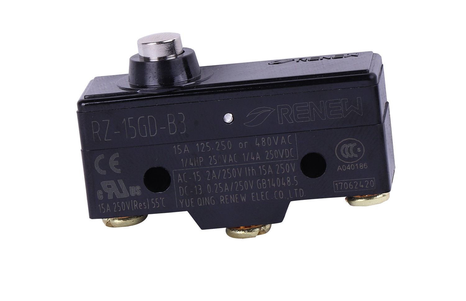 2 pcs RZ-15GD-B3 Limit Microswitch SPDT Honeywell Momentary Lever Roller Plunger