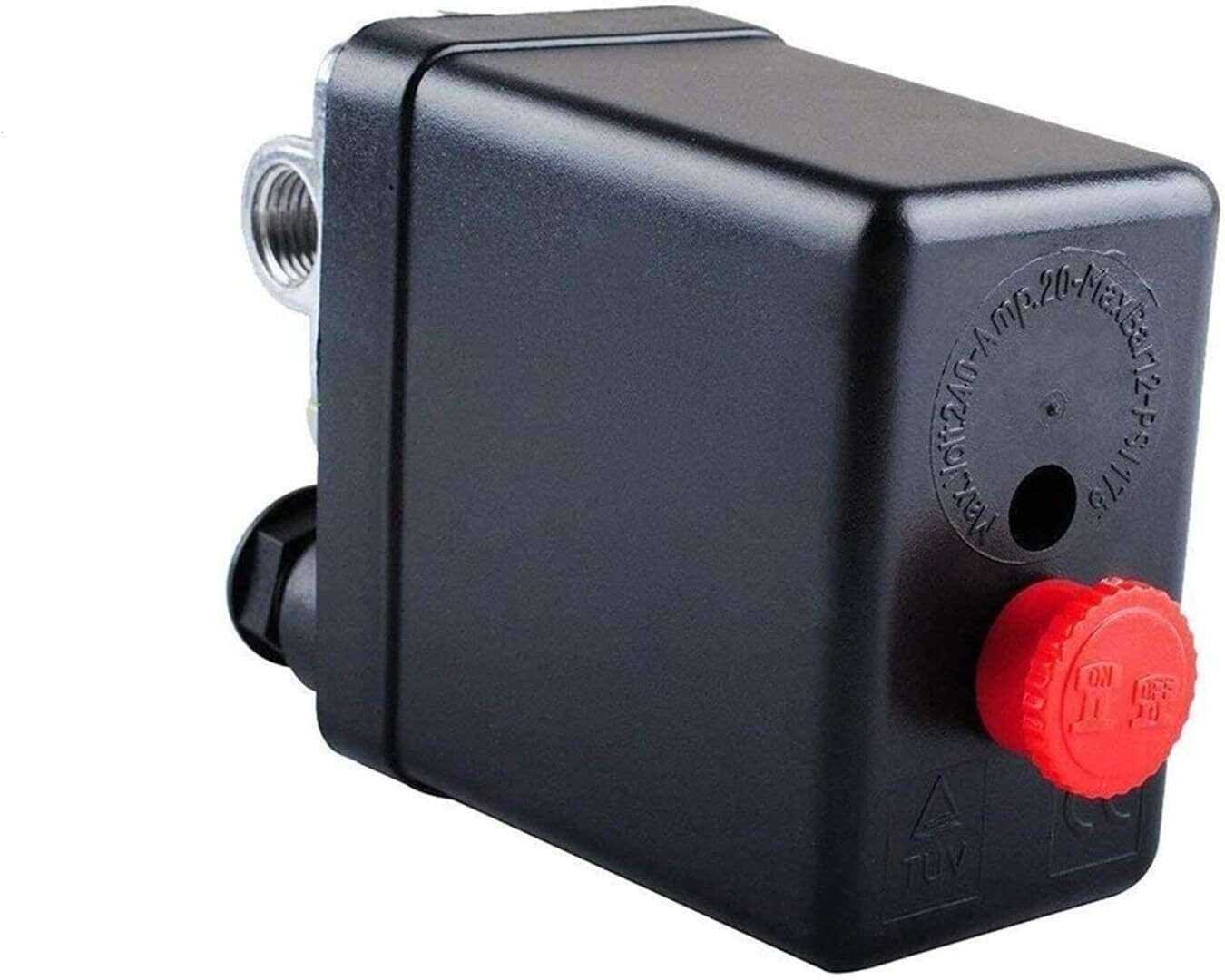 Black Air Compressor Switch Control Auto On Off Easy Install 240V 16A 90 120 Psi
