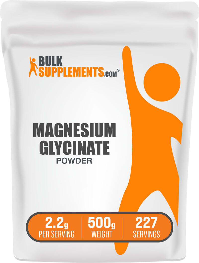 BulkSupplements Magnesium Glycinate Powder - 2.2g per Serving