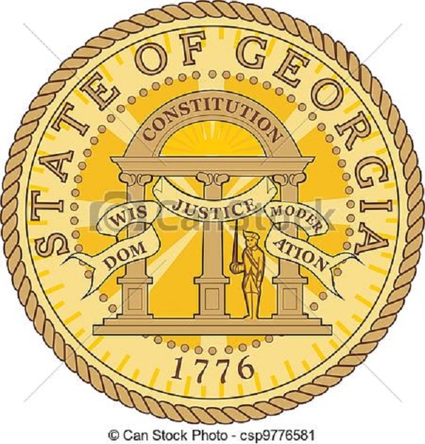 GOLF / The Great State Of Georgia Seal Golf Ball Marker New!!
