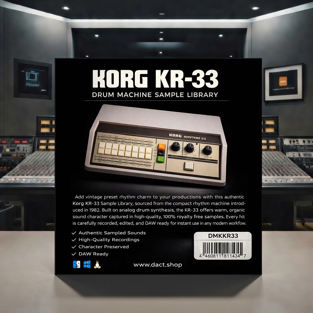 Korg KR-33 Drum Machine Sample Library