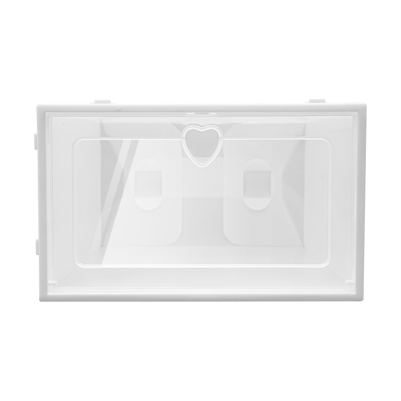 20pcs Shoe Organizers White Clear Stackable Shoe Box Shoe Storage Cases Home