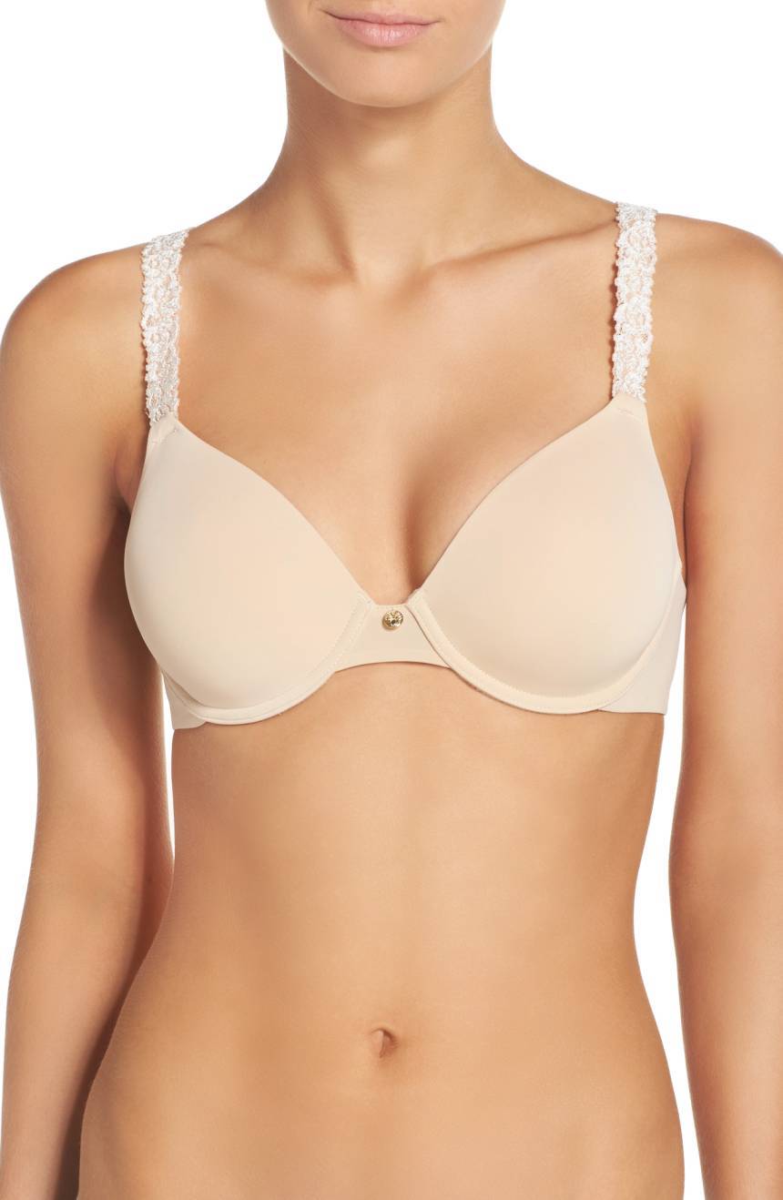 NATORI 731080 Rose Dream Custom Coverage Underwire Contour Bra NUDE 34 DDD (F)