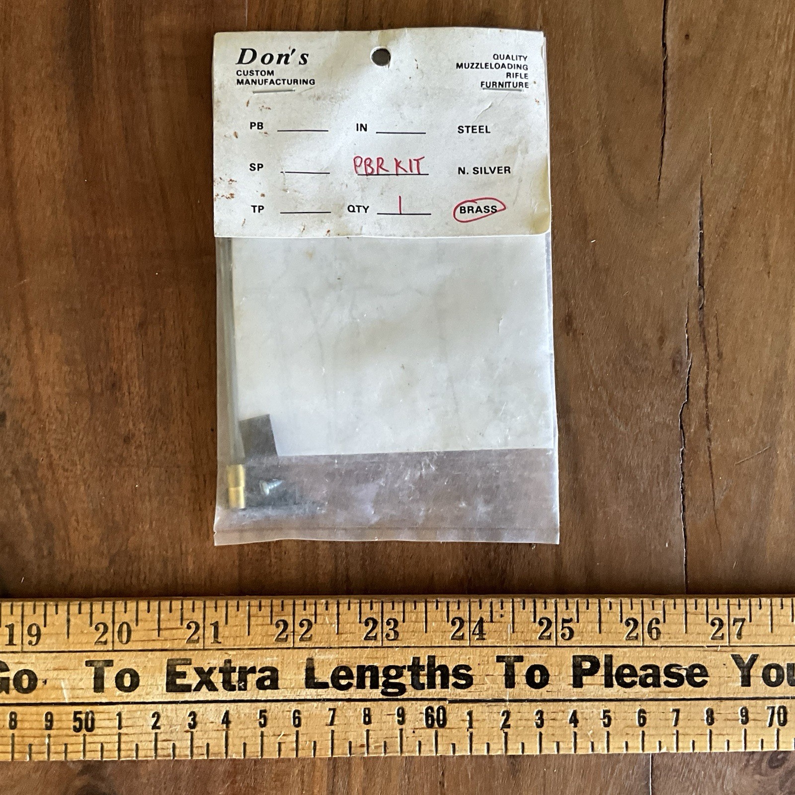 Dons Custom Manufacturing Muzzleloader PBR Kit Brass Parts