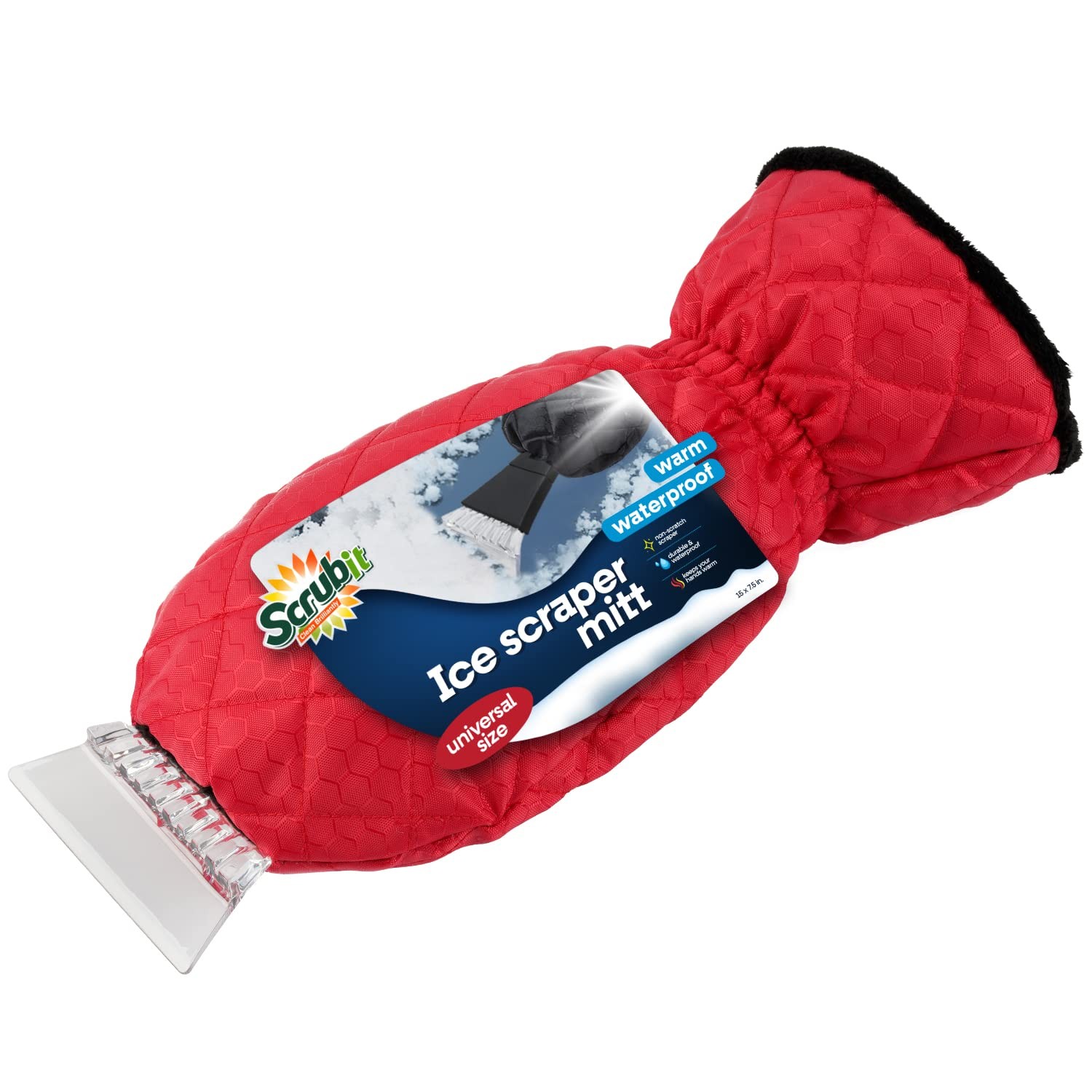 Ice Scraper with Glove  Windshield Tool for Fast Ice & Snow Removal