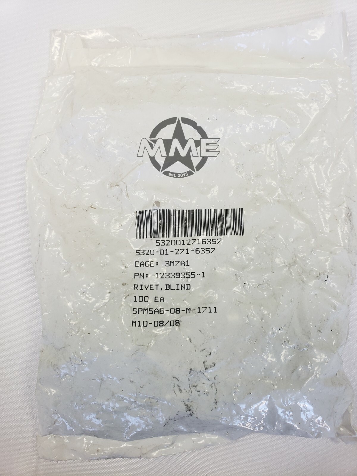 Humvee Rivets  [3/16 X 1/2] 12339355-1 (Pack of 50)