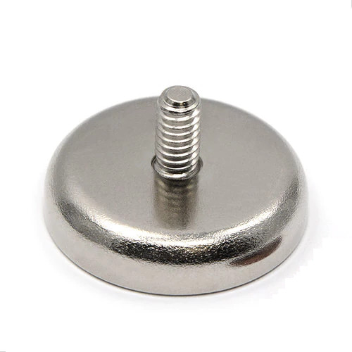 4X C32 34kg Shallow Neo Pot Magnets MALE Thread 32mm M6/HEIGHT 7mm Heavy Duty