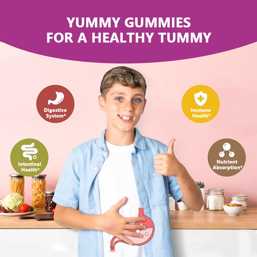 Kid Multi Probiotic Multivitamin With Vitamin A C D E B Zinc 60 Gummies