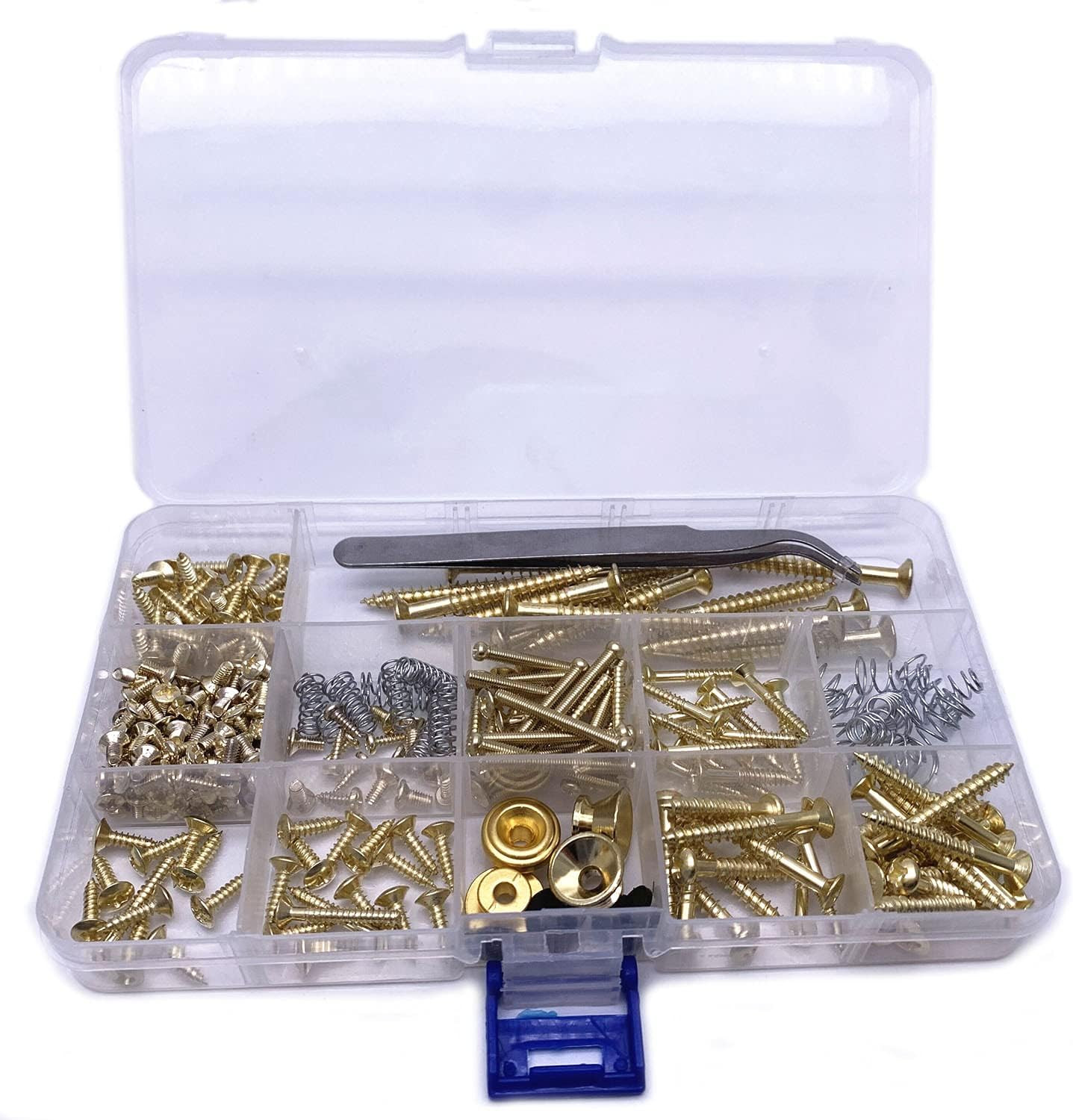 268 Pieces Guitar Mounting Screws Assortment Box 9 Types Electric Guitar Screw K