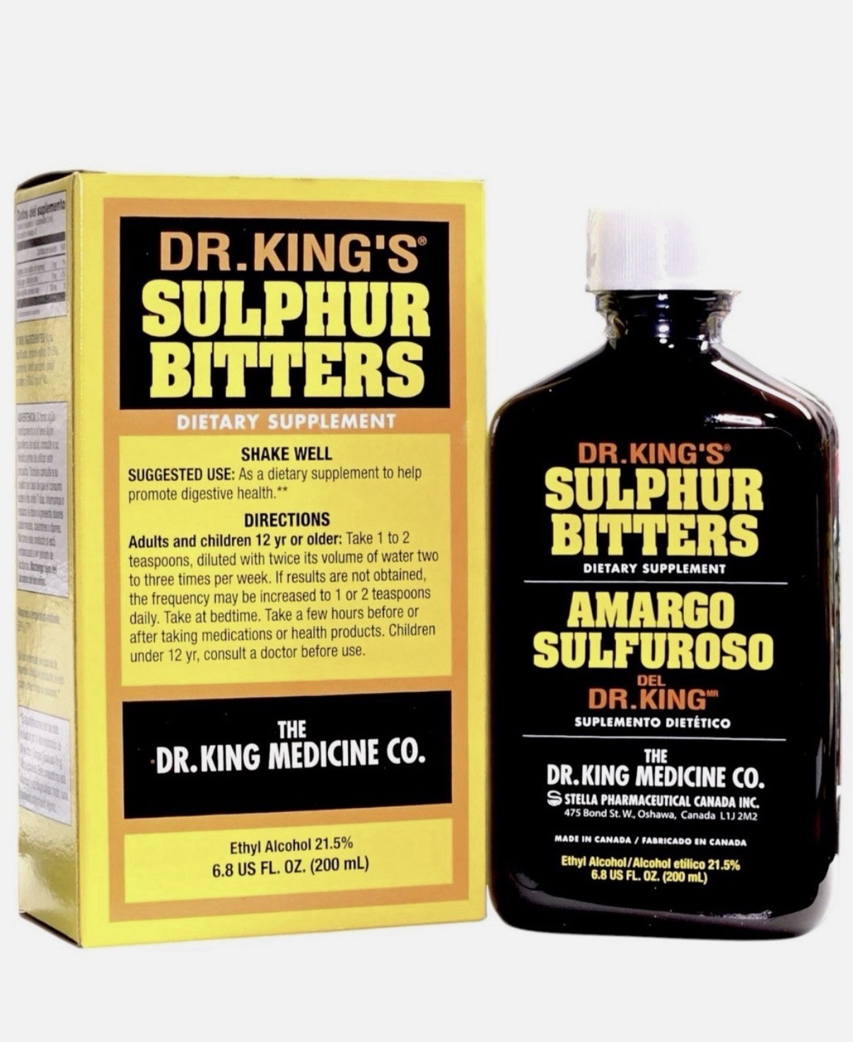 Dr. King's Sulphur Bitters 200ml Authentic Herbal Tonic New Sealed