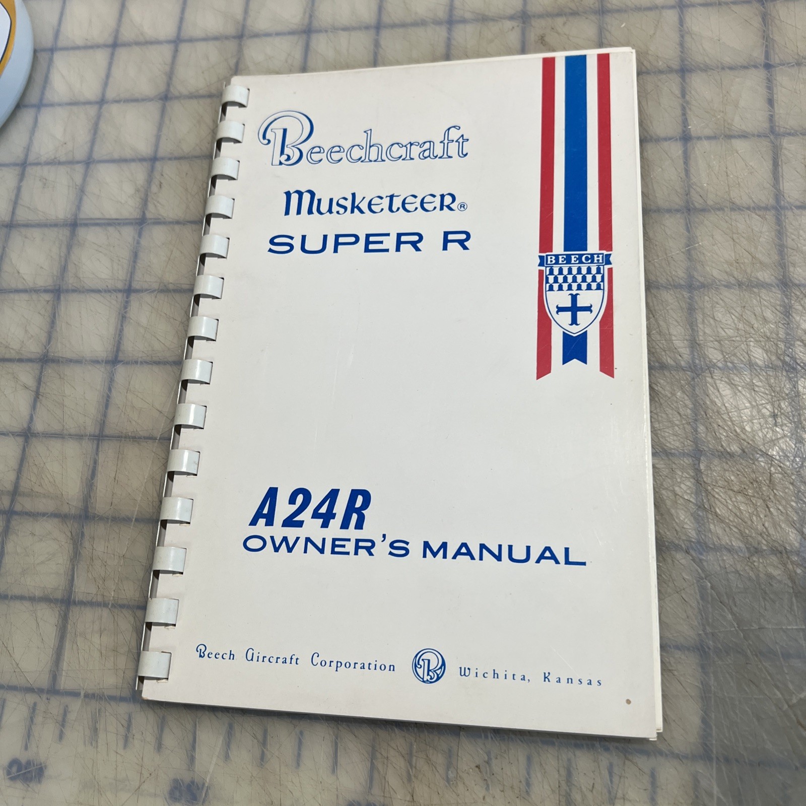 Vtg Beechcraft A24R Musketeer Super R Owners Manual