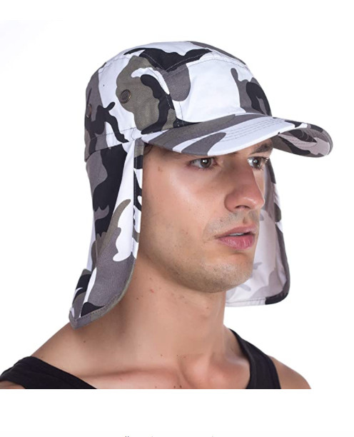 Foreign Legion Flap Cap Winter Camouflage SunProtector Camping Hunting Fishing