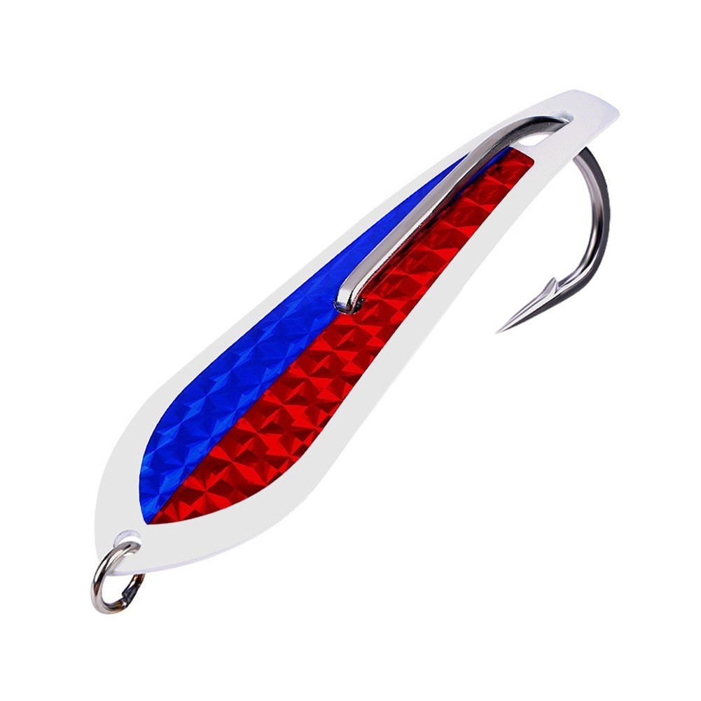 Fishing Trolling Jig Lure 12 5cm Metal Spoon Lure for Sea Fishing and Trolling