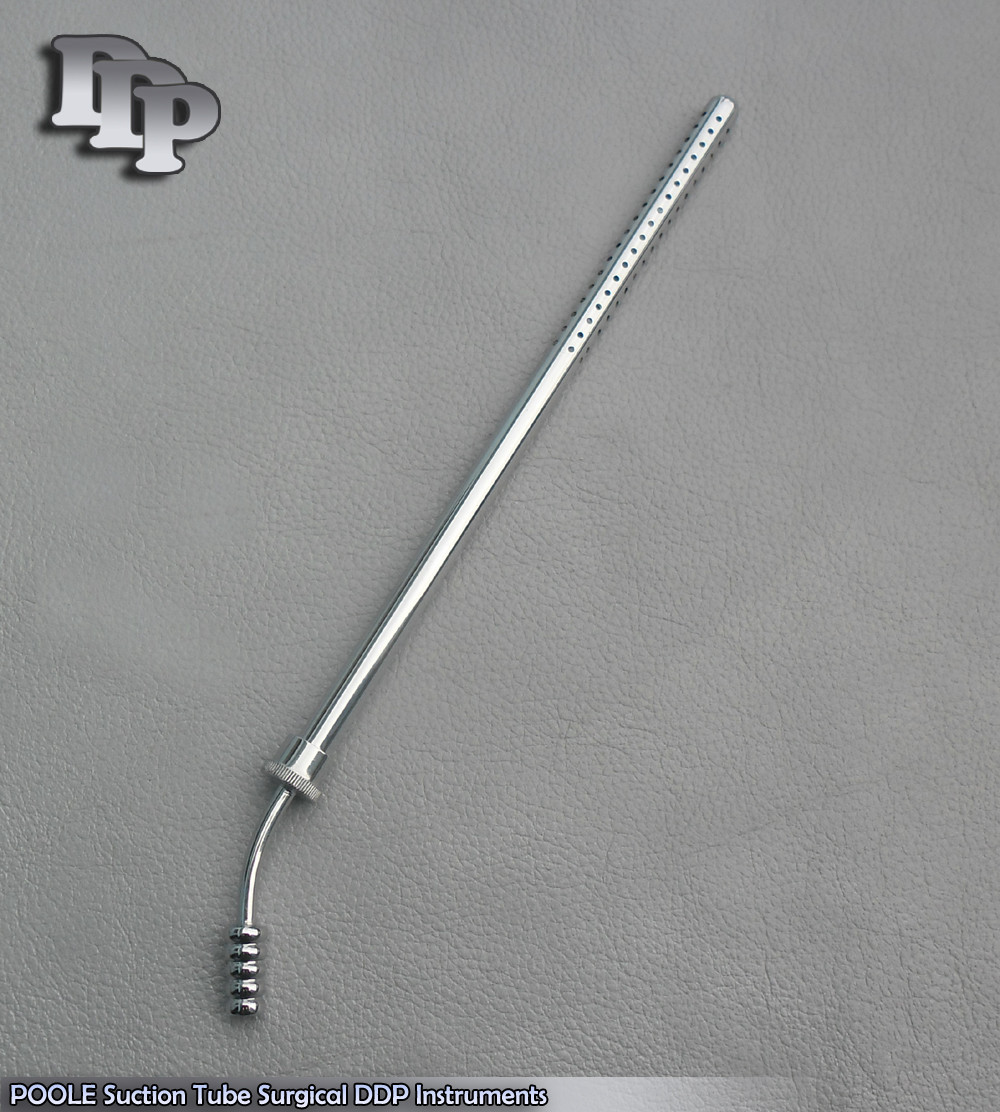 POOLE Suction Tube 23 Fr. Curved Surgical Instruments