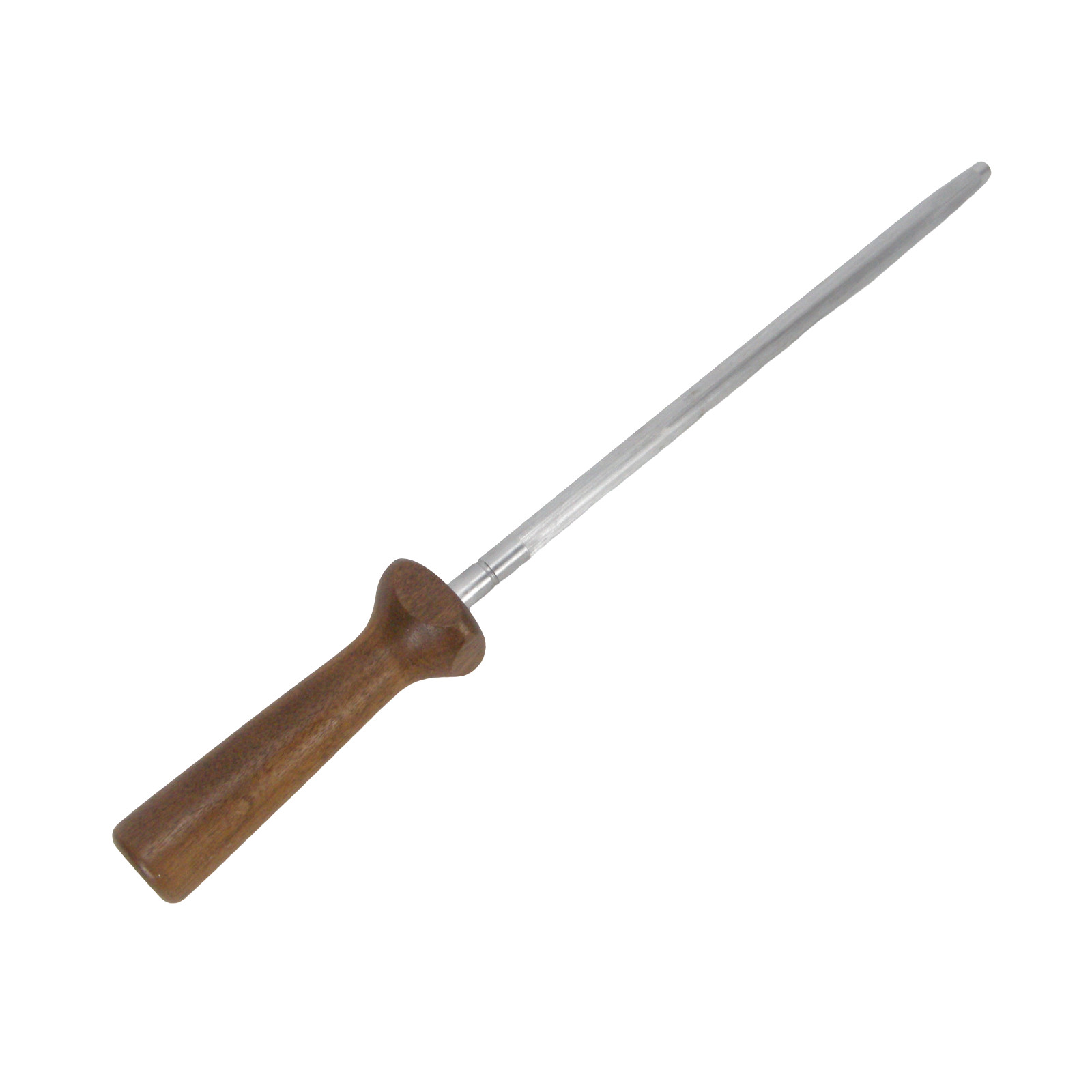 Cutlery Knife Sharpening Honing Steel Rod Wooden Handle 10" EUC