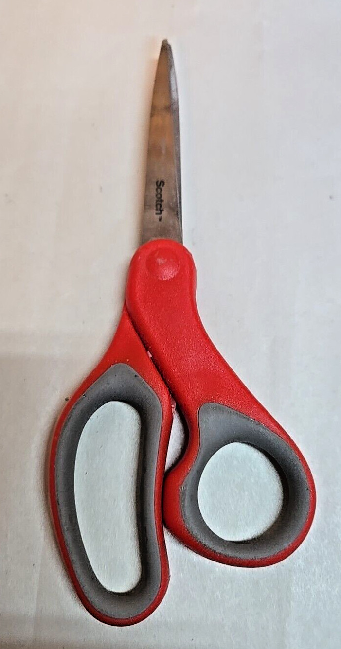 Scotch Brand Scissors; Red Handle