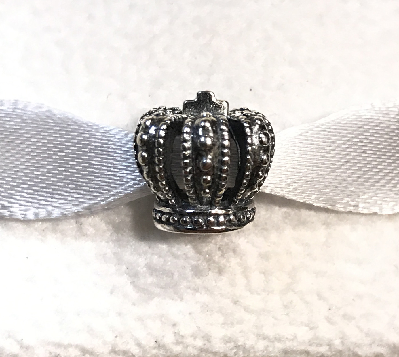 Pandora Royal Crown, Bead Charm #790930 +FREE Pandora Gift Box + Tag