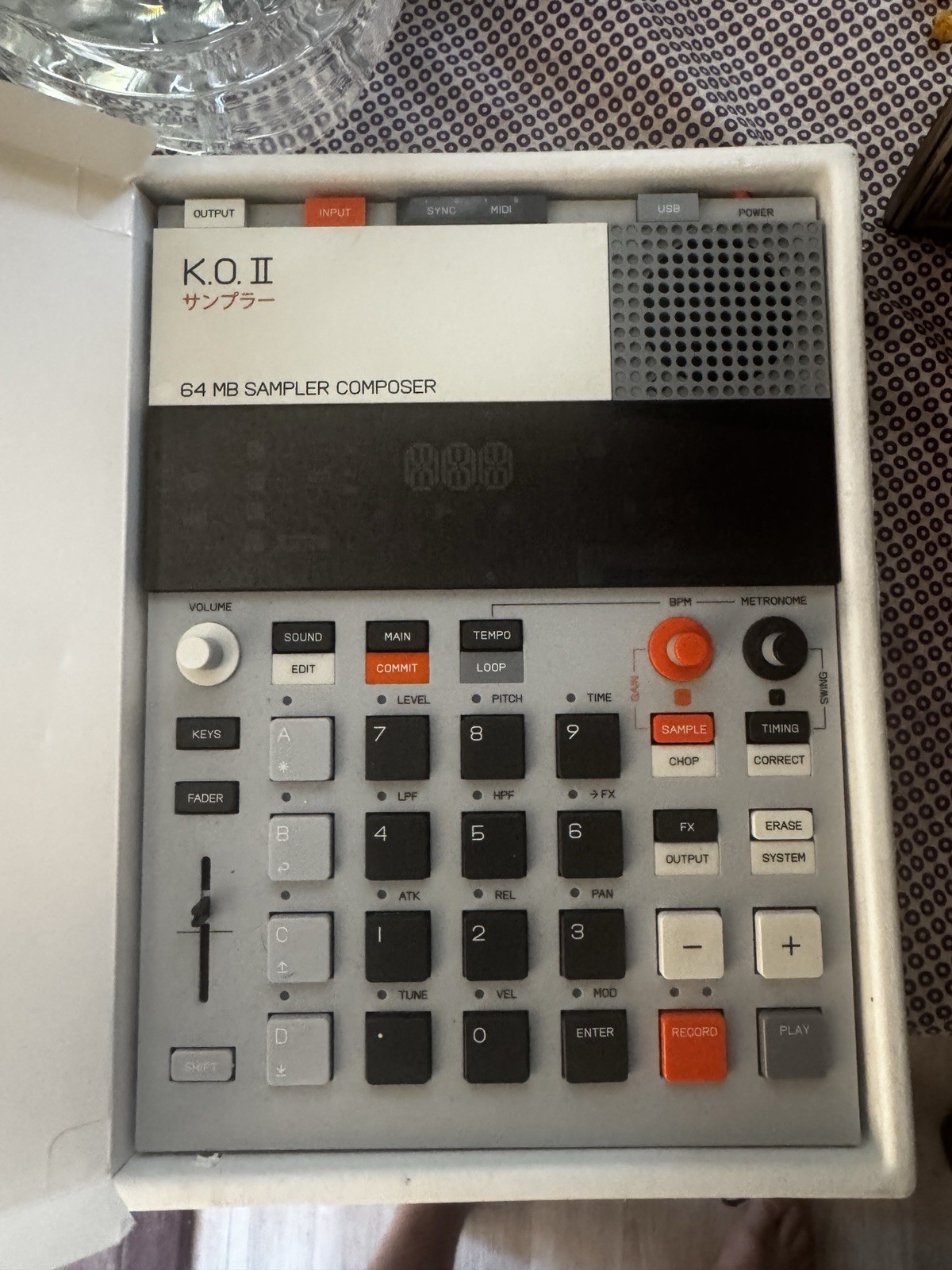 Teenage Engineering K.O. II Tabletop Sampler 64MB, 12 Pads, Fader, USB/MIDI