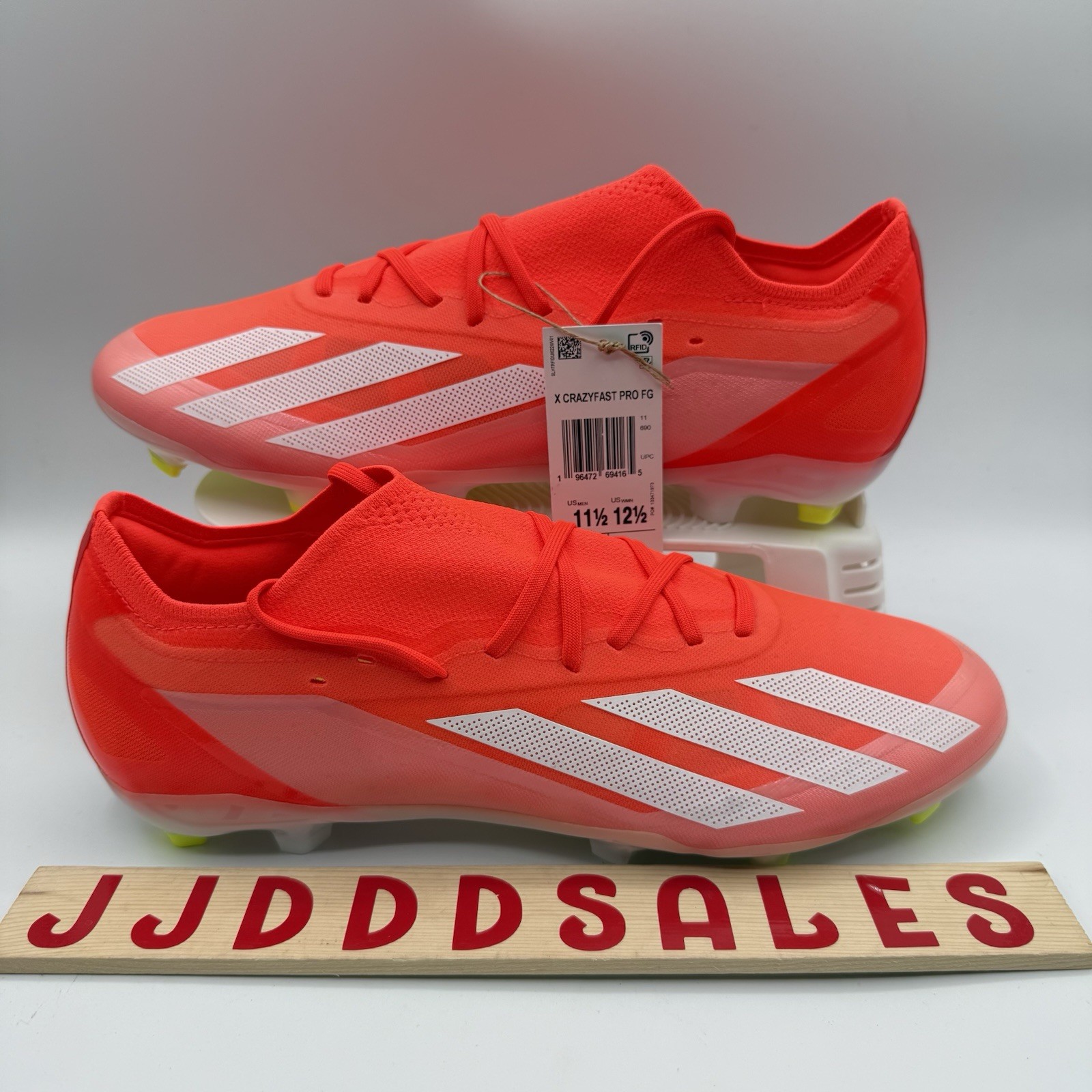 Adidas X Crazyfast Pro FG Soccer Cleats Solar Red Energy IG0600 Men’s Sz 11.5