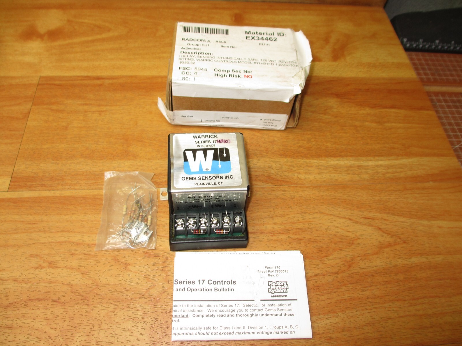 Warrick Gems 17HB1X0 *NEW* Liquid Level Controller Relay Intrinsically Safe