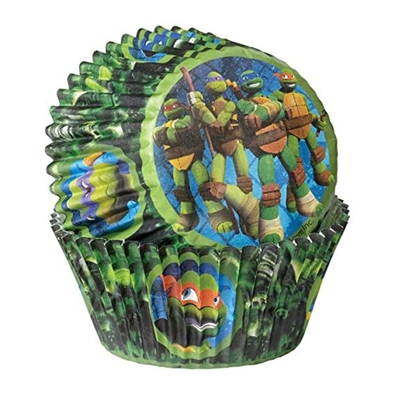 Wilton retired Teenage Mutant Ninja Turtle Baking Cups- 50 count