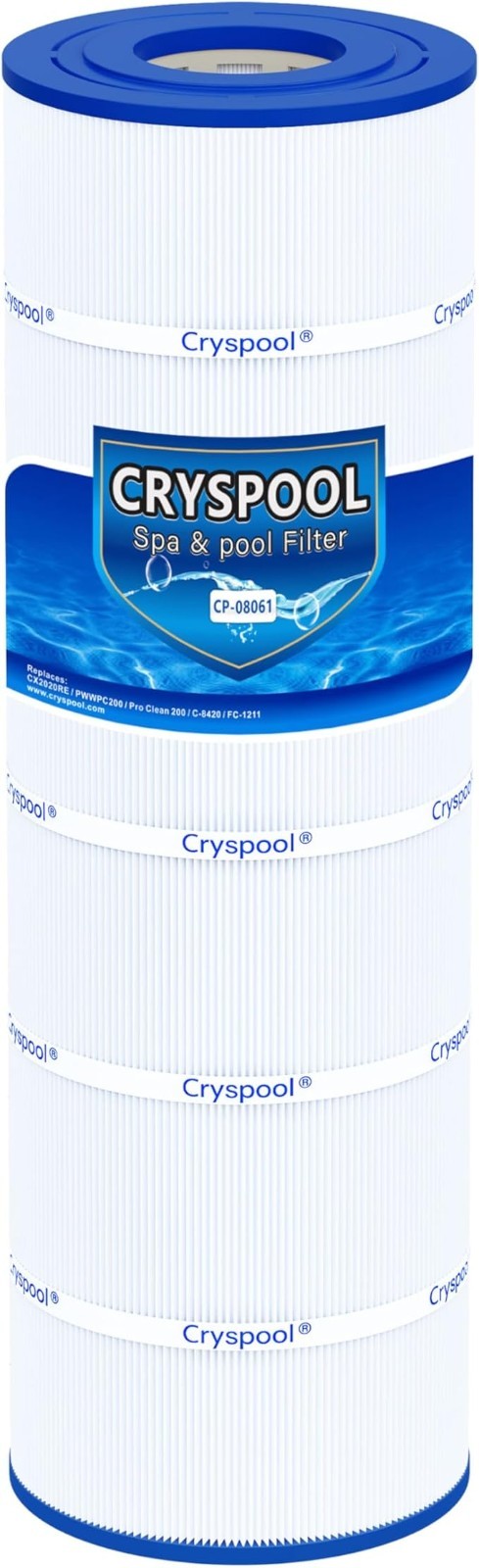 NEW CRYSPOOL Pool & Spa Filter for CP-08061 for CX2020RE, CX1900RE, PWWPC200 +