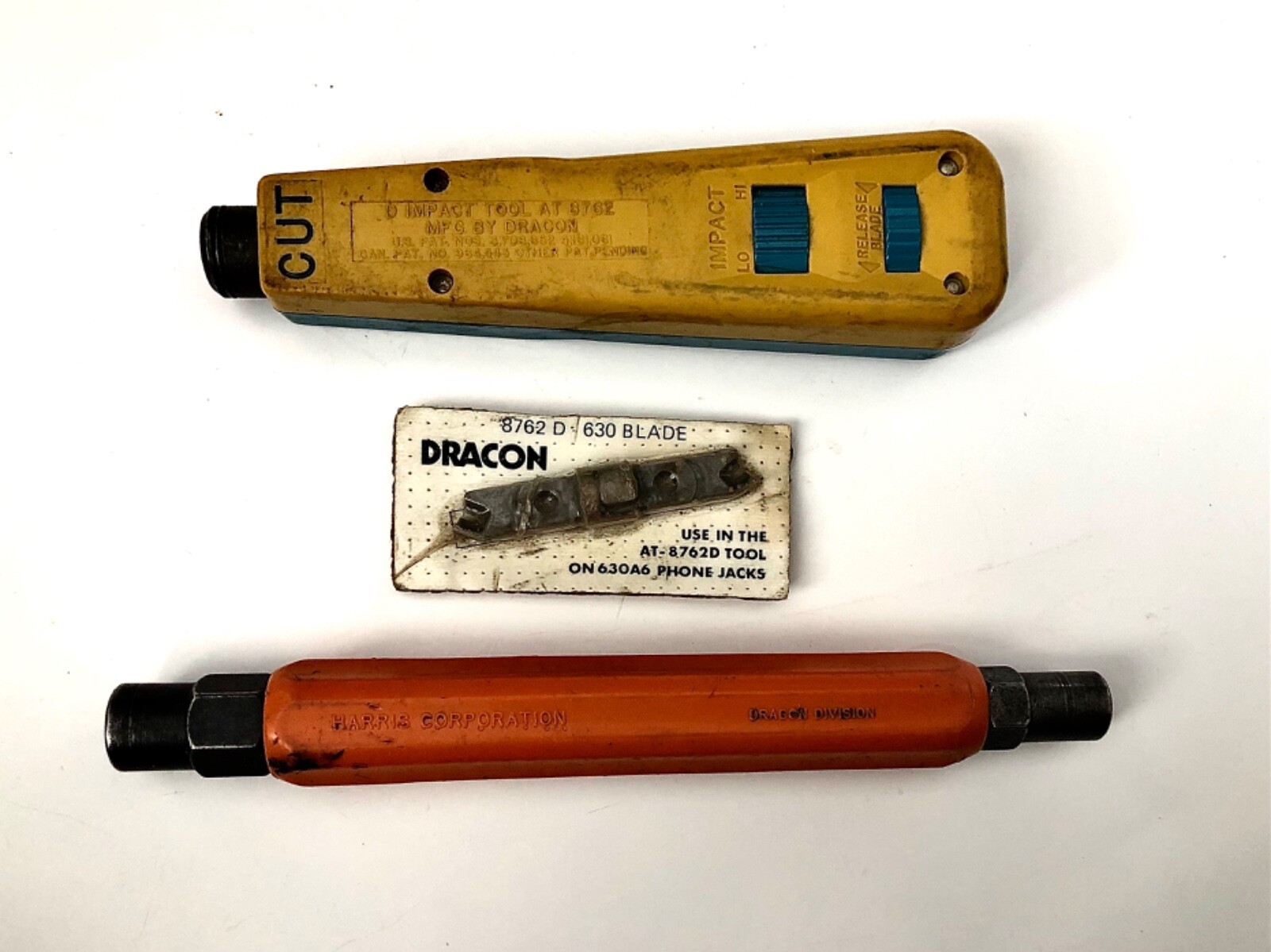 HARRIS DRACON HD 8762/D-814 Punch Down Impact Tool New Blade & Lineman’s Tool
