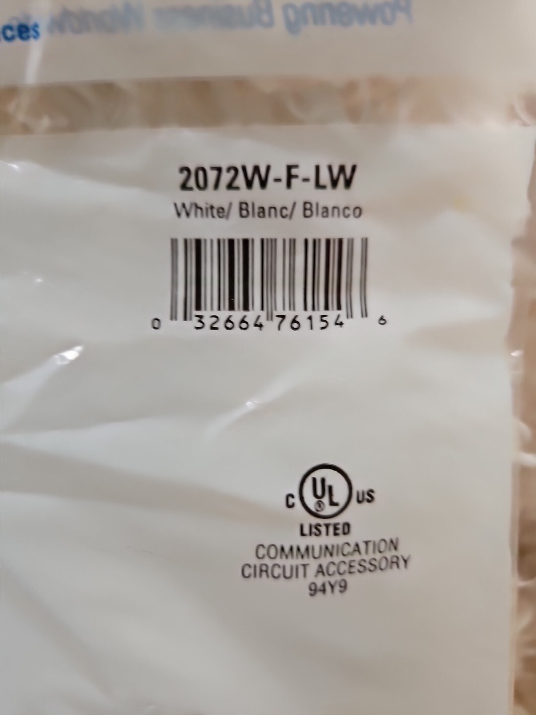 EATON Flush White Mount Video Jack Mid-Size F Connector 2072W-F-LW NEW!